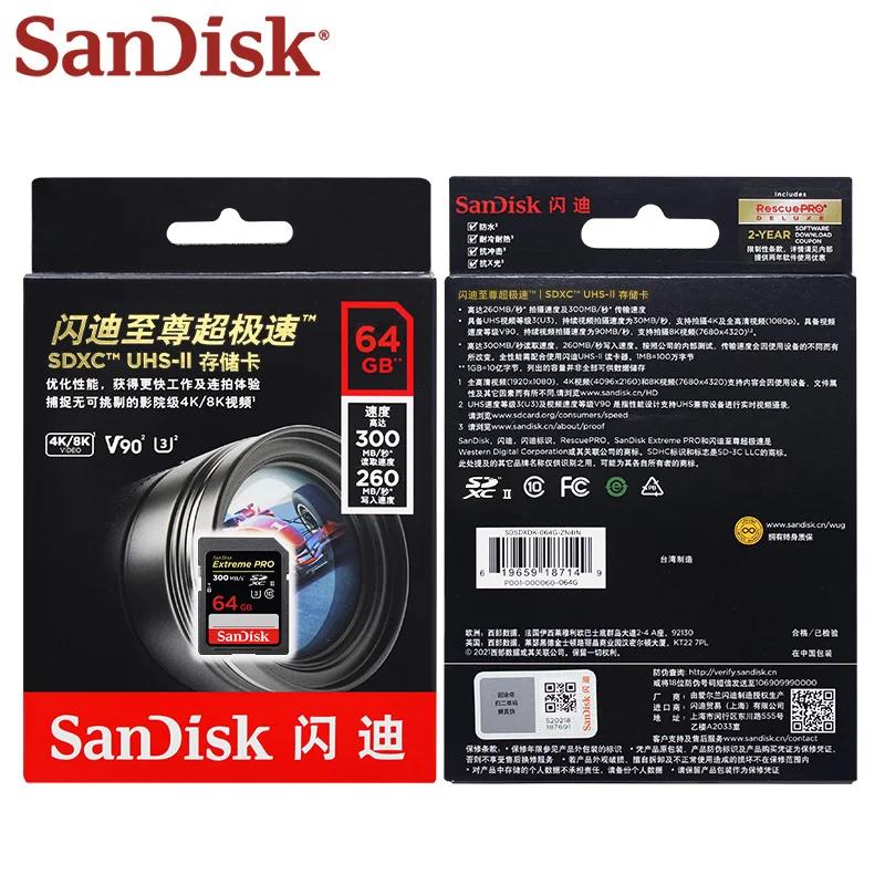 SanDisk SD ī ͽƮ  ޸ ī, U3 4K UHD  C10 V30,  8K ȭ  SLR ī޶ ޸ ī